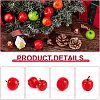 CHGCRAFT 30Pcs 3 Colors Mini Foam Imitation Apples DJEW-CA0001-26-5