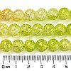 Spray Painted Crackle Glass Beads Strands DGLA-C002-10mm-11-5