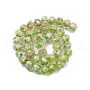 Handmade Foil Lampwork Beads Strands FOIL-S136-001H-2
