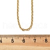 Ion Plating(IP) 304 Stainless Steel Cable Chain Necklace for Men Women STAS-L164A-01G-A-2