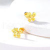 Butterfly Stainless Steel Stud Earrings for Women QX4761-2