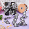 10 Yards Polyester Ribbon with Metallic Trimming OCOR-TAC0034-01-8