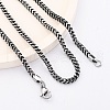 2.5MM 304 Stainless Steel Wheat Chain Necklaces NJEW-Q013-16B-1