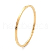 1mm Polished Plain Dome Finger Ring for Girl Women RJEW-C012-02E-G-3