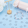SUNNYCLUE 50Pcs 304 Stainless Steel Linking Ring STAS-SC0007-50-4