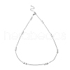 Non-Tarnish 304 Stainless Steel Bowknot Link Chain Necklace NJEW-K249-07P-1
