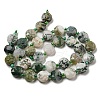 Natural Tree Agate Beads Strands G-NH0015-D04-01-3