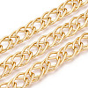 Aluminium Two Tone Rhombus Link Chains CHA-N004-05G-1