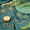 SUNNYCLUE 10 Pairs Brass Huggie Hoop Earrings EJEW-SC0001-59-4