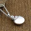 Perfume Bottle Prayer Bottle Alloy Rose Rhinestone Pendant Necklaces for Women FS-WG044F9-01-3