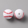 Sport Theme Opaque Resin Beads RESI-TAC0016-06A-1