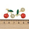 Brass Micro Pave Cubic Zirconia Pendants KK-H072-11A-G02-3