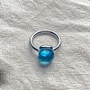 Square 304 Stainless Steel with Glass Finger Rings FS-WG8AAFA-12-1