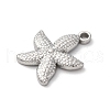 Ocean Theme 304 Stainless Steel Pendants STAS-D362-06P-05-2