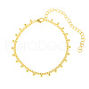 Bohemian Brass Round Ball Tassel Twisted Chain Anklets for Women FS-WGDC933-01-3