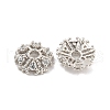 925 Sterling Silver Micro Pave Cubic Zirconia Bead Cone STER-U002-13P-2