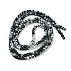 Drawbench & Baking Painted Glass Beads Strands GLAA-S176-4mm-16-4