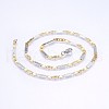 304 Stainless Steel Mariner Link Chains Necklaces X-NJEW-P223-08GP-2