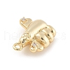 Brass Micro Pave Cubic Zirconia Pendants KK-D283-20G-2