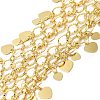 3-Row Brass Textured Oval Link Chains CHC-L053-01G-03-1