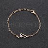 12 Constellations Alloy Rhinestone Link Bracelets WG43B2B-05-1