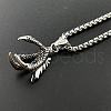 Punk Stainless Steel Dragon Claw Pendant Fashion Hip-hop Necklaces QL2069-3