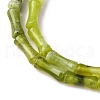 Natural Xiuyan Jade Beads Strands G-L624-G05-12x5mm-4