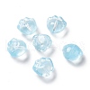 Transparent Spray Painted Glass Beads GLAA-I050-05A-1