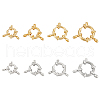 Unicraftale 8Pcs 8 Styles 304 Stainless Steel Spring Ring Clasps FIND-UN0061-28-1