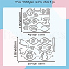 Sports Theme Carbon Steel Cutting Dies Stencils DIY-WH0309-1662-6