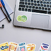 40Pcs 40 Styles Food Themed PVC Plastic Snacks Stickers Sets STIC-P004-33-8