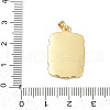 Brass Enamel Pendants KK-U068-13D-02G-3