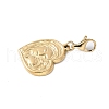 304 Stainless Steel Heart with Mother and Son Pendant Decoration STAS-S165-16G-2
