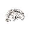 Alloy Crystal Rhinestone Pendants ALRI-K050-08P-3