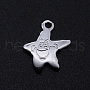 Tarnish Resistant 201 Stainless Steel Charms STAS-S105-T843-1