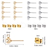 SUNNYCLUE 304 Stainless Steel Ear Stud Components STAS-SC0001-17-2