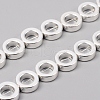 Electroplated Non-magnetic Synthetic Hematite Bead Frame Strands G-F682-05-S-1