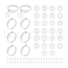 Unicraftale DIY Alphabet Charm Adjustable Ring Making Kit DIY-UN0005-67-1
