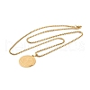 Stainless Steel Pendant Necklaces NJEW-L122-01G-2