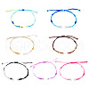 14Pcs 7 Colors Segment Dyed Nylon Braided Cord Bracelet Makings AJEW-TAC00014-2