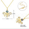 SHEGRACE Octopus 925 Sterling Silver Pendant Necklaces JN1001A-2