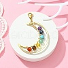 Gemstone Pendant Decorations HJEW-TA00094-2