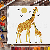 Plastic Reusable Drawing Painting Stencils Templates DIY-WH0172-494-6