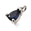 Brass Micro Pave Cubic Zirconia Pendants KK-D356-08G-P-2