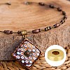 GOMAKERER 300Pcs 6 Colors Tibetan Style Alloy Spacer Beads TIBEB-GO0001-02-5