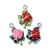 Alloy Enamel Pendants FIND-C065-08P-1