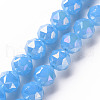 Electroplate Glass Beads Strands EGLA-T020-10-C01-1