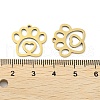 Ion Plating(IP) 201 Stainless Steel Pendants STAS-A090-27G-2