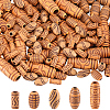 SUNNYCLUE 150Pcs 5 Styles Imitation Wood Acrylic Beads SACR-SC0001-38B-1