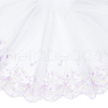Gauze Embroidery Shell Starfish Lace Ribbon OCOR-WH0078-218-1